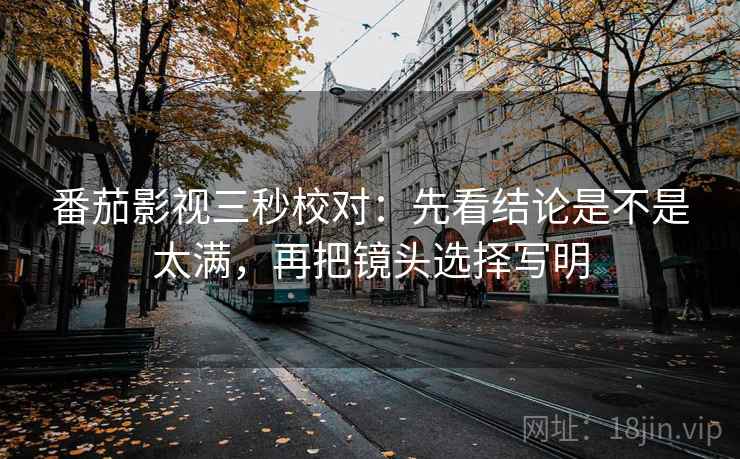 番茄影视三秒校对：先看结论是不是太满，再把镜头选择写明