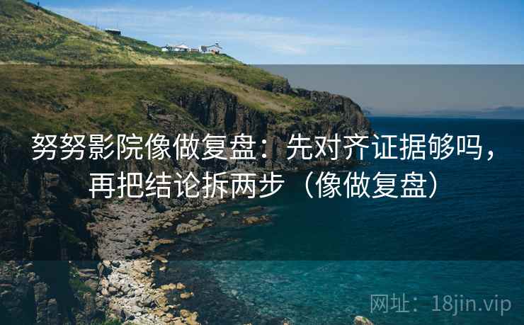 努努影院像做复盘：先对齐证据够吗，再把结论拆两步（像做复盘）